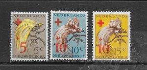 BIRDS - NETHERLANDS NEW GUINEA #B4-6 MNH
