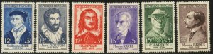 FRANCE Sc#B303-B308 1956 Portraits Complete Mint NH