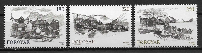 1982 Faroe Islands 83-5 lngalvur av Reyni Sketches C/S MNH