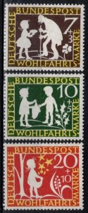 Germany - Bund - Scott B368-B370 MNH
