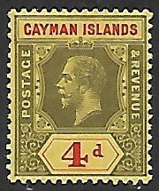 Cayman Islands # 38 - King George V - unused - HR.....(BR17)