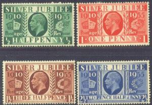 GREAT BRITAIN  226-29 MINT OG 1935 SILVER JUBILEE
