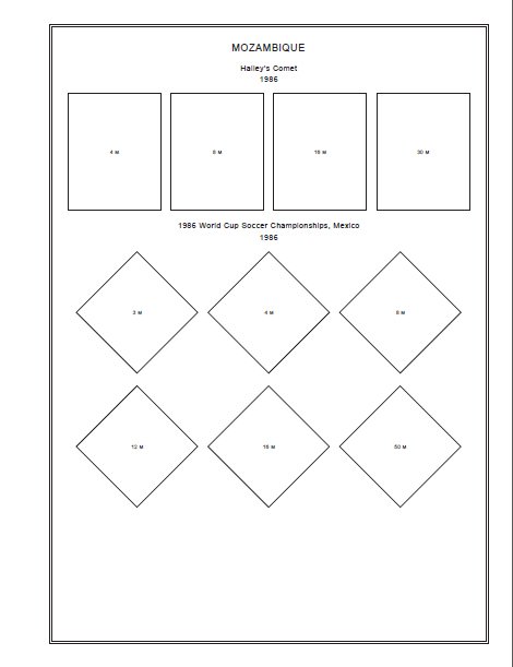 MOZAMBIQUE STAMP ALBUM PAGES 1877-2010 (607 PDF digital pages)