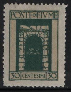 FIUME, 177, HINGED, 1923, ROMAN ARCH