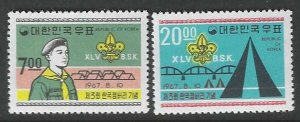 Korea 580-581 MNH  21SC:$6.50