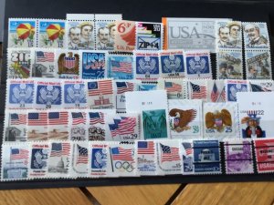 United States Flags & Eagles mint never hinged stamps for collecting A13034