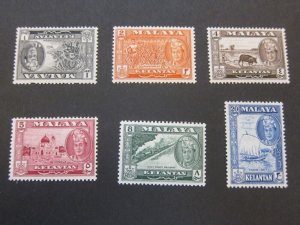 Malaya 1961 Sc 84-90 set MNH