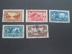 Lebanon 1930 Sc 120,125-6,129,132 FU