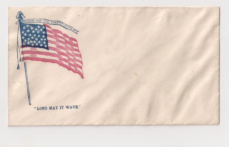 Civil War Patriotic Flag UNION AND THE CONSTITUTION Slogan