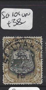 NORTH BORNEO (P0809B)  6C ARMS, LION SG 101 SANDAKAN VFU