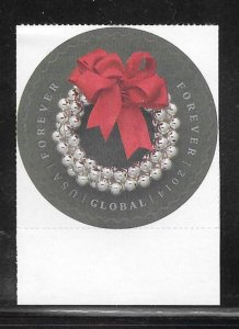 #4936 MNH Silver Bells Wreath Global Forever Stamp Single