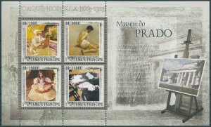Sao Tome & Principe 2007 MNH Art Stamps Prado Museum Joaquin Sorolla 4v M/S II