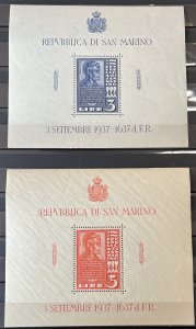 San Marino #186-187 MNH- SCV=$13.50