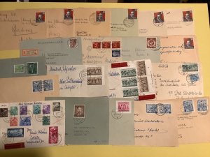 German Democratic Republic cover fronts only 20  postal cover items Ref A559