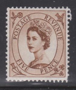 GREAT BRITAIN - Scott # 361 Mint Never Hinged - Early Queen Elizabeth II