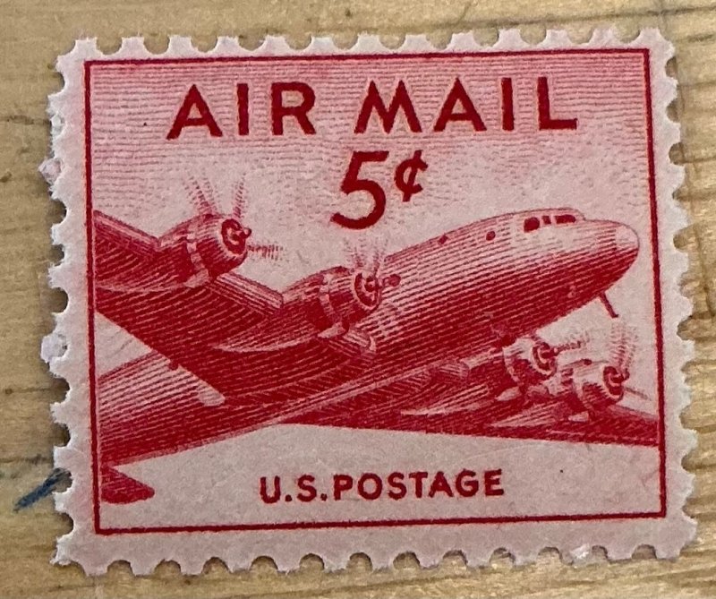 US SCOTT C33 5C MNH DC4-SKYMASTER 1947