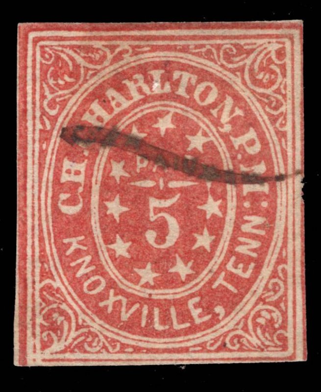 US Stamps CSA 47x1 Knoxville Tenn Used 650 LOT 189059 United