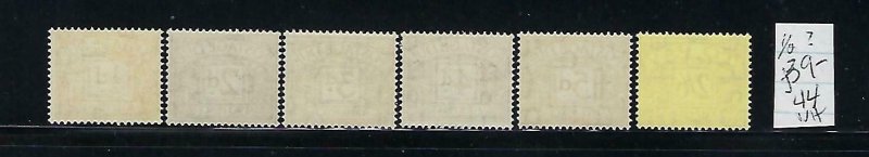 GREAT BRITAIN- SCOTT #J39-J44 1954-55 POSTAGE DUES- WMK 298 MINT NEVER HINGED