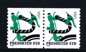 3229, COIL PAIR, nice, **XF**,  MINT NH, SHIP $1.00