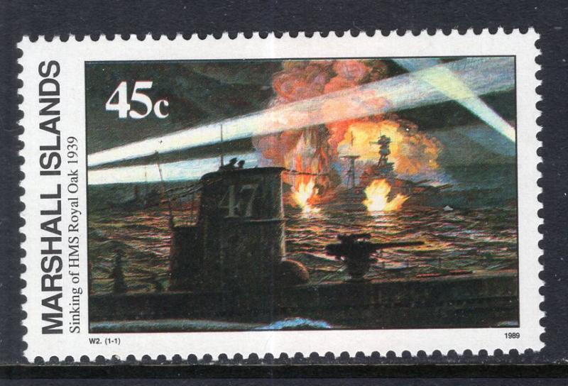 Marshall Islands 240 Anniversary WWII HMS Royal Oak MNH VF