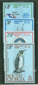 South Georgia #52-55 Mint (NH) Single (Complete Set)