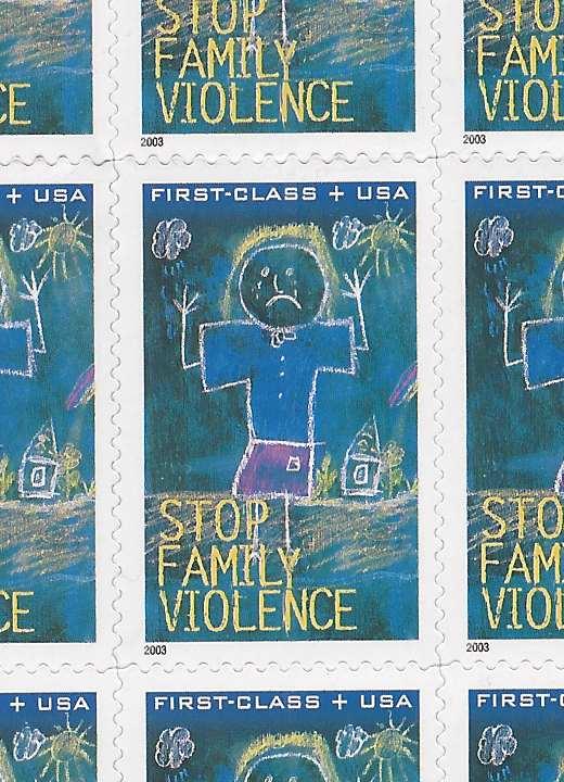 USA B3 Semi-Postal Stamp Stop Family Violence