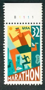 3067 Marathon MNH plate number single - PNS