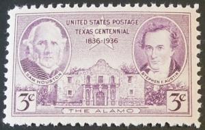 1936 3c Texas Centennial Scott 776 Mint NH