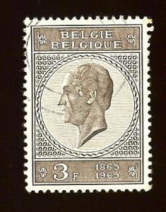 Belgium 638 3fr Leopold used hinged