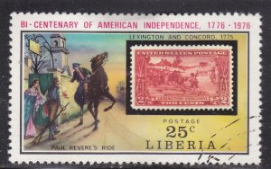 Liberia 707 American Revolution Bicentennial 1975