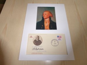 Declaration of Independence USA Cover and mounted photograph mount size A4