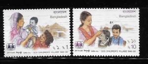 Bangladesh 1989 SOS Children's village child survival Sc 331-2 MNH A532