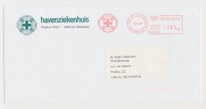 Meter cover Netherlands 1997 - Pitney Bowes 13570 Lifebuoy - Port Hospital - Rot