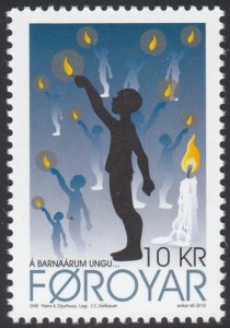 Faroe Islands 2010 MNH Sc #547 10k In My Early Childhood Christmas Carols