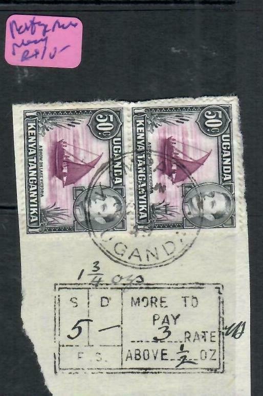 Kenya Uganda Tanganyika P2606B Kgvi Piece 50c Pr Post DUE