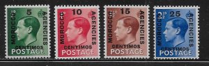 Great Britain - Offices in Morocco 78-81 Edward VIII set MNH