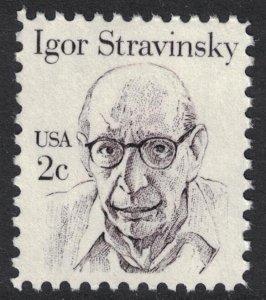 1845   2c Igor Stravinsky- Great Americans Series Mint NH OG VF