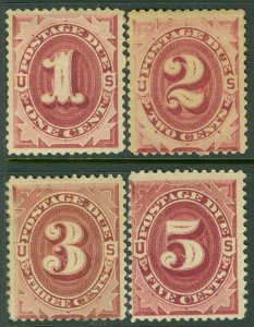 EDW1949SELL : USA 1891 Sc #J22-25 Mint Original Gum. Minor back faults. Cat $230