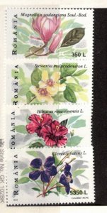 Romania Sc 4278-81 MNH Set of 1999 - Flowers