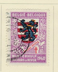 A6P15F225 Belgium Semi-Postal Stamp 1940-41 50c+10c used-