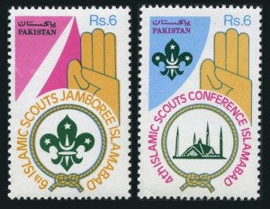 Pakistan 779-780,MNH.Michel 856-857. Islamic Scouts,1992.