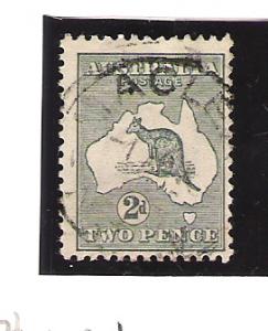 Australia Scott #45 Used 2p Kangaroo & Map 2017 CV $10.50
