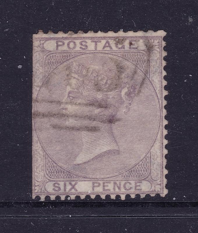 Great Britain a QV 6d from 1855 used filler