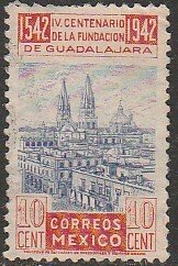 MEXICO 773, 10¢ 400th Anniv of Guadalajara. Used. F-VF. (720)