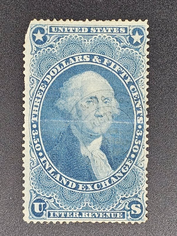 R87c center crease and light stamp cancel