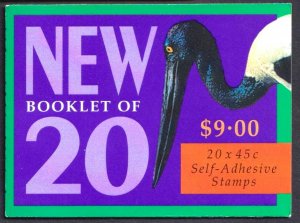 Australia 1997 Water Birds Booklet Mi.MH114 MNH