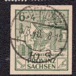 Germany DDR Russian Occupation Saxony 1945 -  13NB1a Used