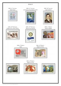 Italy Italia 1861-2021  PDF(DIGITAL) STAMP ALBUM PAGES