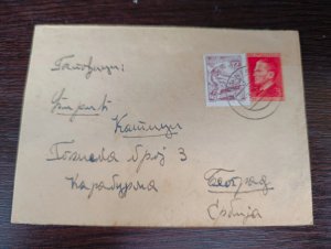 Yugoslavia 1953 Slovenia, uprated 3 din. Tito stationery, Vrhnika to Belgrade
