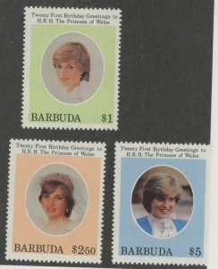 Barbuda #540-542 Mint (NH)